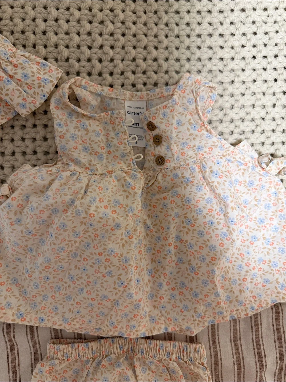 Carters 3m 100% cotton set